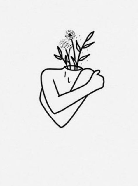 self love flowers Self Love Symbol, Line Art Tattoo, Self Love Tattoo, Omerta Tattoo, Belly Painting, Line Art Tattoos, Desenho Tattoo, Cover Up Tattoos, Love Drawings