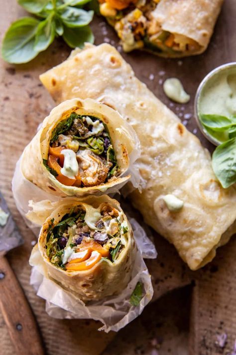 Tex Mex Wraps, Chicken Fajita Pita, Half Baked Harvest Chicken, Lunch Wrap Ideas, Avocado Ranch Salad, Omnivore Recipes, Weekend Lunch Ideas, Fajita Wraps, Healthy Wraps For Lunch