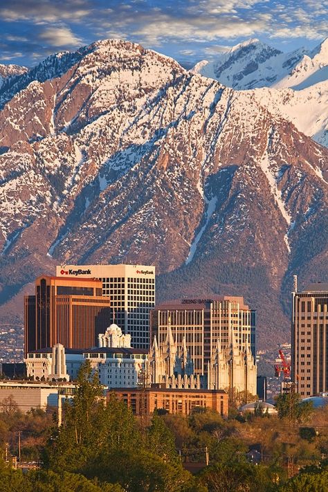 Salt Lake City Skyline - Utah Salt Lake City Skyline, Salt Lake City Utah, City Skyline, Aruba, Lake City, Park City, Salt Lake City, Barbados, Pin It