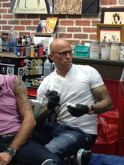 Miami Ink! Ami James wearing I-I MOD 573/021 Ami James, Miami Ink Tattoos, Miami Ink, Hand Tattoos, Miami, How To Find Out, Entertainment, Tattoos, Quick Saves