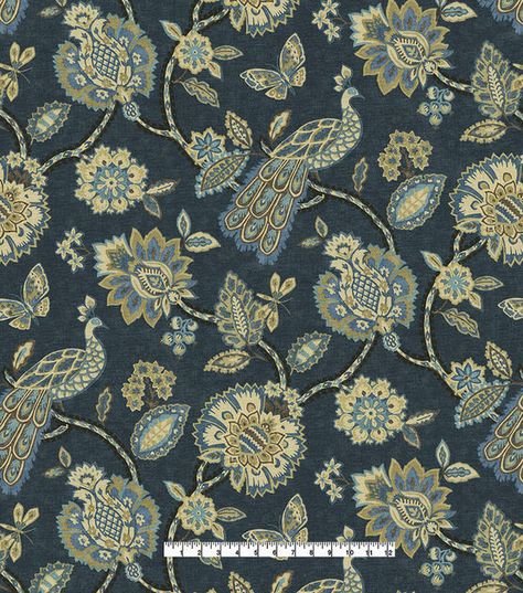 PKL Studio Navy Pheasant & Fleur On Blue Upholstery Fabric | JOANN Blue Upholstery Fabric, Pheasant, Fabric By The Yard, Upholstery Fabric, Upholstery, Yard, Navy, Fabric, Blue