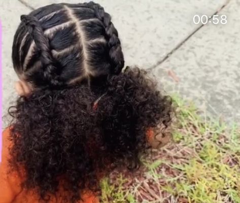 Simple Braided Hairstyles Medium Length, Natural Kid Hairstyles Black, Toddler Hairstyles For Curly Hair, Lil Girl Hairstyles Braids, Mixed Girl Hairstyles, Baby Girl Hairstyles Curly, Daughter Hairstyles, Kids Curly Hairstyles, Lil Girl Hairstyles