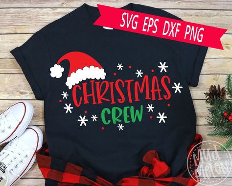 Christmas Shirts Vinyl, Christmas Pj, Christmas T Shirt Design, Silhouette Cameo Projects, Family Christmas Shirts, Jingle All The Way, Cricut Creations, Crew Shirt, Holiday Shirts