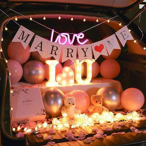 Car Trunk Proposal Ideas, Car Decoration For Birthday Surprise, Car Trunk Surprise Ideas, Best Birthday Gifts For Boyfriend, Car Surprise, Birthday Surprise For Husband, Birthday Surprises For Her, Best Birthday Surprises, Balloons Flowers