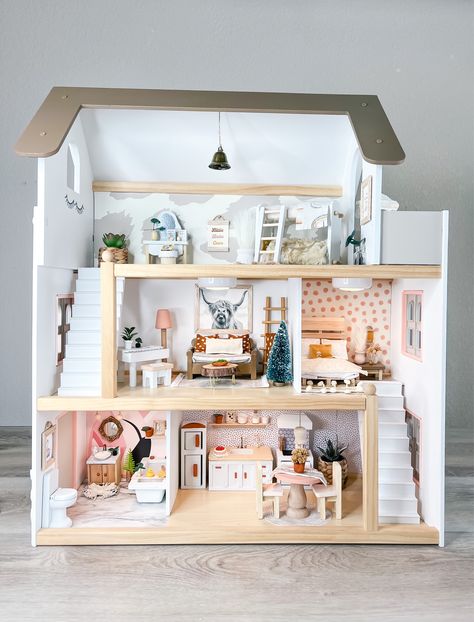 Kidkraft Dollhouse, Chelsea Doll, Doll House Plans, Doll House Crafts, Dollhouse Projects, Dekorasi Kamar Tidur, Modern Dollhouse, Dollhouse Kits, Wooden Dollhouse