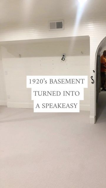 Speakeasy Basement Remodel, Speakeasy Vibe Decor, Home Speakeasy Bar Modern, Fun Bar Bathroom Ideas, Basement Bar Wallpaper, Speak Easy Home Bar Ideas, Speakeasy Basement Ideas Home Bars, Basement Bar Wall Decor, Speakeasy Lighting Ideas