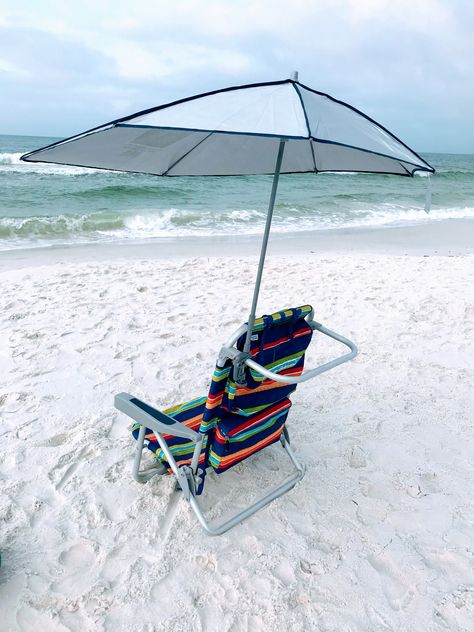 Get anywhere shade with a clamp on beach umbrella. Easy to transport and attaches to the towel rack. It has an adjustable height and provides good coverage and protection from the sun. #clamponbeachumbrella #beachchairaccessories #beachchairwithumbrella #beachchairwithcanopyshade Best Beach Chair, Umbrella Chair, Byron Bay Beach, Chair Accessories, Tommy Bahama Beach Chair, Beach Chair With Canopy, Beach Lounge Chair, Beach Cabana, Shade Umbrellas