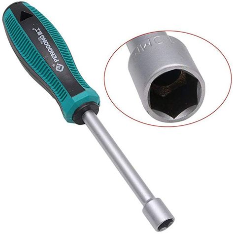 Amazon.com: 5-11mm Socket Driver Hex Nut Key Wrench Screwdriver Nutdriver Hand Tool (10mm): Home Improvement Socket Wrench, Hex Nut, Socket Wrenches, Hex Key, Hand Tool, Wrench, Hand Tools, Screwdriver, Screw