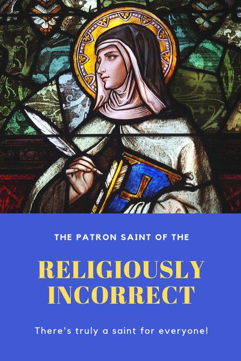 There is a patron saint for just about everything. In case you don't believe me, I've compiled a list of some of the most unbelievable patron saints. Saint Blaise Catholic, Patron Saints List Catholic, Saint Blaise, Saint Teresa Of Avila, Saint Matthew, Lost Keys, Saint Teresa, Dangerous Animals, Married With Children