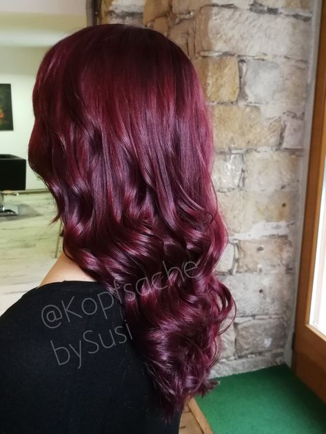 Cassis Pink Hair, Cherry Pink Hair, Cassis Purple Hair, Berry Pink Hair, Lavender Hair, Long Hairstyles, Curly Hair Tips, Hair A, Hair Inspo Color