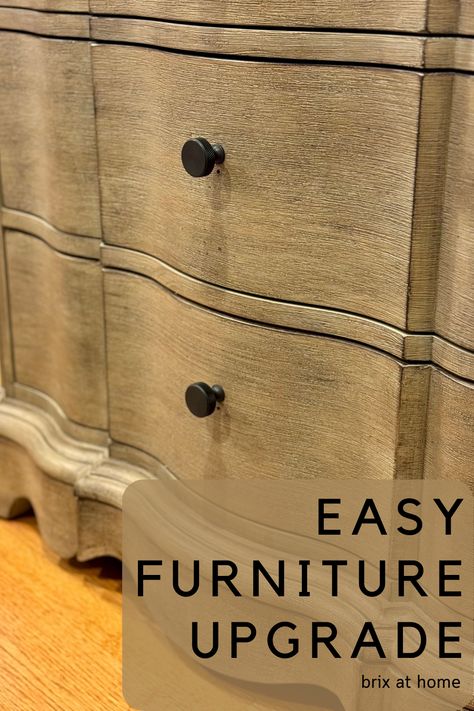 Ready to refresh your dresser with a modern twist? Explore DIY ideas to transform traditional furniture into on trend statement pieces with simple hardware updates. #FurnitureDesign #InteriorDecor Dresser Hardware Ideas, Easy Diy Furniture, Dresser Hardware, Hardware Ideas, Farmhouse Chic Decor, Door Paint Colors, Furniture Update, Sherwin Williams Paint Colors, Diy Dresser