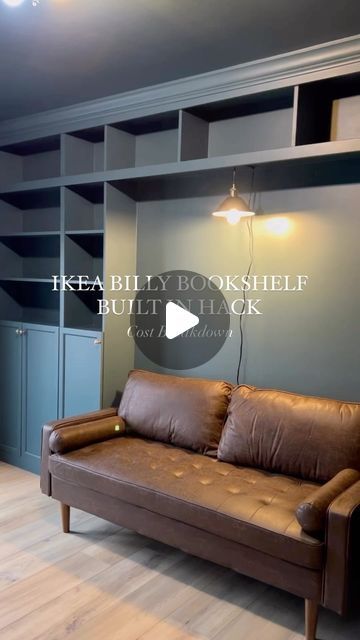 Yorktowne Green, Billy Hack, Bookcase Hack, Bookcase Makeover, Billy Ikea, Billy Bookcase Hack, Desk Hacks, Ikea Billy Bookcase Hack, Ikea Dresser