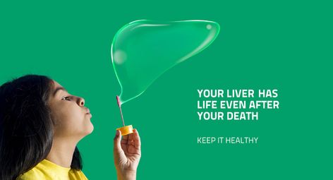 Liver transplant wall branding on Behance World Liver Day Creative Ads, Health Creative Ads, Medical Creative Ads, Wall Branding, Health Ads, Liver Care, Design Campaign, Photoshop Tutorial Typography, Advertising Illustration