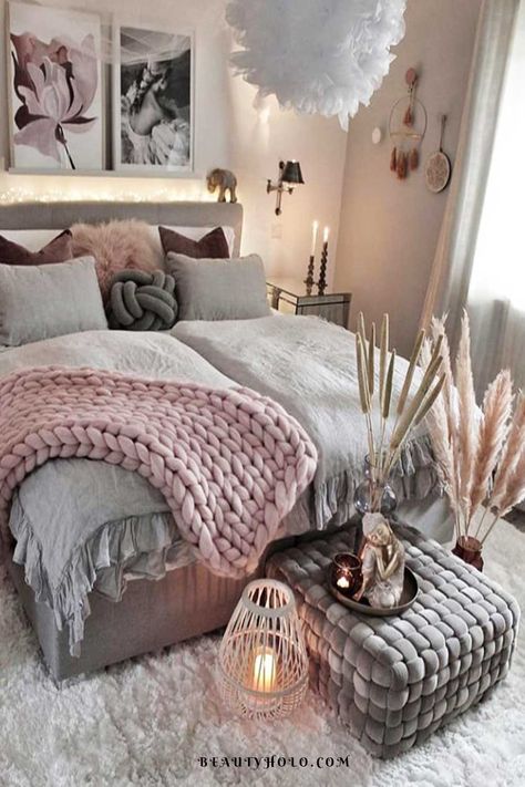 Scandinavian Style Bedroom, Dekorasi Kamar Tidur, Girl Bedroom Designs, Redecorate Bedroom, Cozy Room Decor, Teen Bedroom Decor, Girl Bedroom Decor, Room Design Bedroom, Dream Room Inspiration