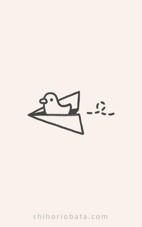 25 Easy & Cute Bird Drawing Ideas Dinosaur Doodles Easy, Duck Doodles Cute, Cute Minimalistic Drawings, Dark Small Drawings, Cute Easy Duck Drawing, Duck Doodle Drawing, Cute Bird Drawing Easy, Cute Drawing Ideas Easy Simple Animals, Cool Duck Drawing