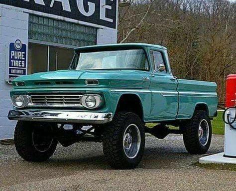 Old Gmc Trucks, Old Trucks Chevy, 1966 Chevy Truck, American Pickup Trucks, Trucks Chevy, Chevy 4x4, 72 Chevy Truck, Truck Flatbeds, Vintage Pickup Trucks