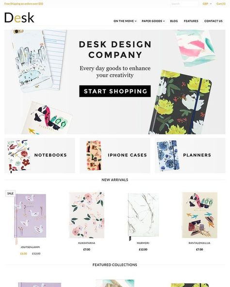 Stationary Store, Ecommerce Website Template, Ecommerce Websites, Dropshipping Store, Website Ideas, Free Website Templates, Beauty Supply Store, Photo Editing Services, Shopify Website