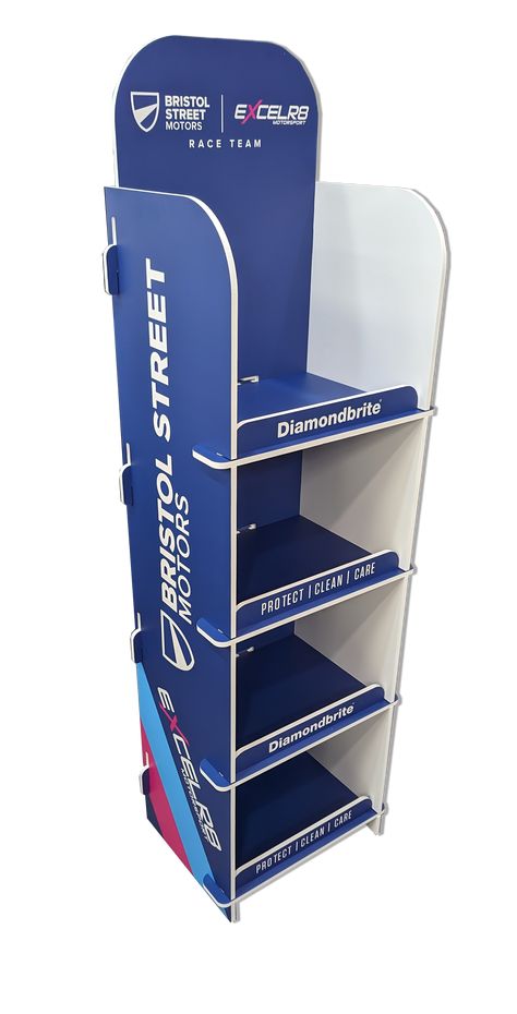 Free Standing Display, Point Of Purchase Display, Desk Modern Design, Bristol Street, Cnc Furniture Plans, Standing Display, Point Of Sale Display, Cnc Furniture, Brand Advertising