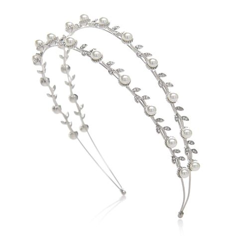 Pearl Wedding Headband, Pearl Headband Wedding, Headpiece Accessories, Rhinestone Headpiece, Crystal Hair Accessories, Women Hair Accessories, Crystal Tiara, Silver Headband, Headpiece Jewelry