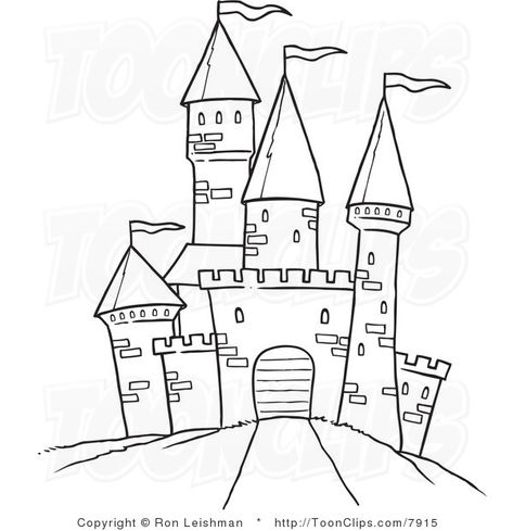 Draw castle | ... White Line Drawing of a Path Leading to a Castle #7915 by Ron Leishman Castle Drawing Easy, Castle Coloring Page, Castle Drawing, House Colouring Pages, Drawing Cartoon Characters, Outline Designs, Line Art Design, 캐릭터 드로잉, 3d Drawings