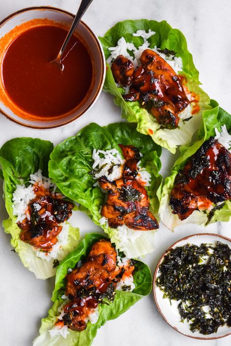 Sauce For Lettuce Wraps, Korean Dipping Sauce, Lettuce Wrap Sauce, Chicken Lettuce Cups, Recipe For One, Lemon Butter Chicken, Korean Chicken, Honey And Soy Sauce, Korean Barbecue