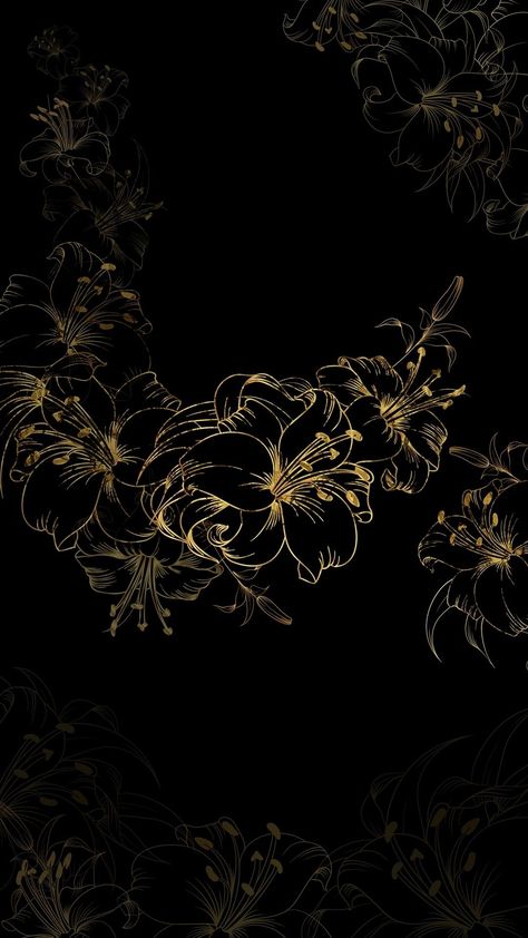 Gold Wallpaper Background B34 Chic Iphone Wallpaper, Black Flowers Wallpaper, Fireplace Tv Wall Decor, Black And Gold Aesthetic, Gold Wallpaper Iphone, Room 2023, Gold Wallpaper Background, Dark Black Wallpaper, Fireplace Tv Wall