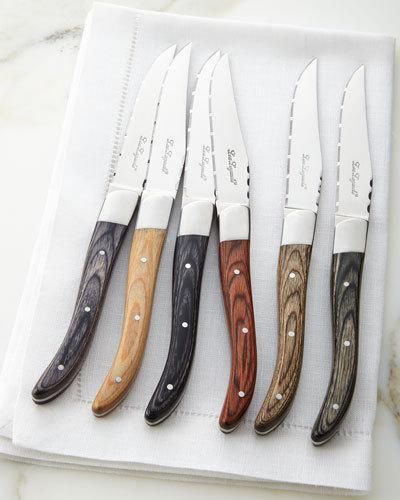 Steak Knives Steak Knife Set, Collectible Knives, Knife Collection, Steak Knives, Knife Set, Knife Sets, Flatware Set, Knife Block, Wood Handle