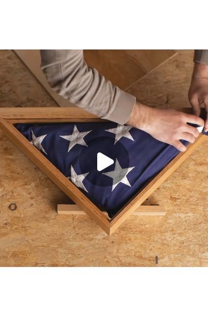 This Old House on Instagram: "In remembrance of #MemorialDay, follow along as carpenter Nathan Gilbert builds a flag display case to store the flag that was presented to him in memory of his grandfather, who, like Nathan and his father, was a Navy Seabee. 🇺🇸

@NathanGilbertTOH 
#ThisOldHouse #MemorialDay" Flag Frame, Flag Display Case, Flag Display, In Remembrance, Framed Flag, This Old House, A Flag, The Flag, Display Case