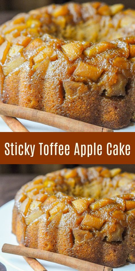 Autumn Dessert, Weight Watcher Desserts, Apple Spice Cake, Apple Cake Recipe, Brunch Cake, Diy Easy Recipes, Apple Spice, Toffee Pudding, Apple Dessert Recipes