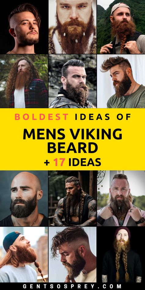 Upgrade your grooming game with these fierce Viking beard styles for men in 2024. Whether you prefer braids, beads, or bold warrior styles, these Viking beard ideas are sure to impress. With options for bald men and men with long hair, there's a Viking beard style here for everyone. Elevate your beard game with these top Viking beard trends and perfect your look with these stylish Viking beard ideas! Viking Hair And Beard Styles, Beard Beads Men, Viking Style Hair Men, Braided Beards Men, Viking Beard Beads, Beard Braids Men, Viking Beard Braid, Viking Hair Men, Beard For Round Face