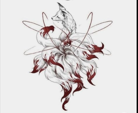 Fox Spirit Tattoo, Nine Tail Fox Tattoo Design, Ninetails Tattoo, Fox Back Tattoo, 9 Tails Fox Tattoo, Nine Tailed Fox Tattoo, Fox Tattoo Meaning, Kitsune Tattoo, Tattoo Back Tattoo