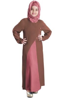 Pink plain rayon kids-abaya - MyBatua - 2761696 Teenage Abaya, Abaya For Children, Muslim Kids Fashion, Traditional Pink Floor-length Abaya, Traditional Pink Long Sleeve Abaya, Islamic Clothing Abayas, Kids Abaya, Kids Indian Wear, Islamic Fashion Dresses