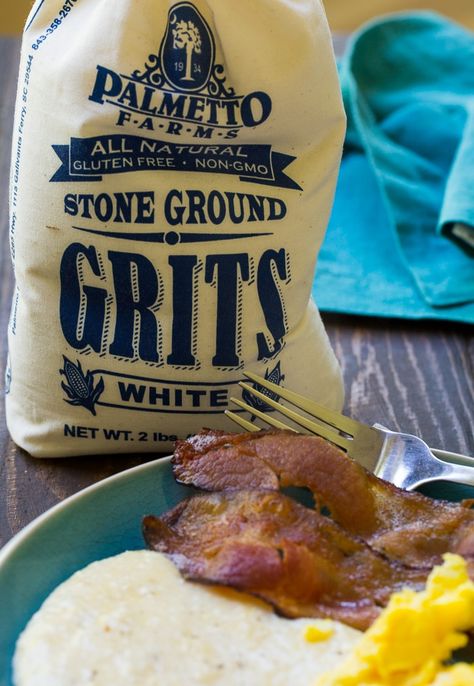 Instant Pot Grits - Spicy Southern Kitchen Stone Ground Grits Recipe, Instant Pot Grits, Beach Recipes, Stone Ground Grits, Comfort Meals, Veggie Side Dish Recipes, Ip Recipes, Grits Recipe, Healthy Chocolate Chip