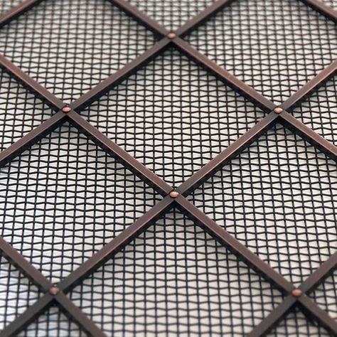 Oxford Decorative Grilles - Antique Copper Lacquered | The English Tapware Company Radiator Heater Covers, Christmas Ceiling Decorations, Heater Cover, Copper Highlights, Sheet Metal Fabrication, Bar Inspiration, Metal Grid, Marble Furniture, Custom Furniture Design