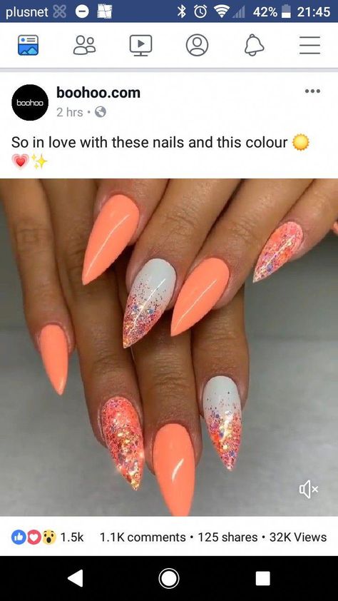 Stiletto Nails Short, Pointy Nails, Stiletto Nail Art, Stiletto Nails Designs, Makijaż Smokey Eye, Summer Acrylic Nails, Popular Nails, Short Acrylic Nails, Nail Shapes