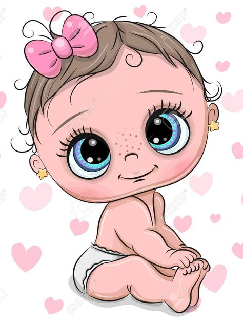 Baby Cartoon Drawing, Baby Cupcake, Baby Art Projects, Belly Painting, Cartoon Elephant, Baby Drawing, Baby Clip Art