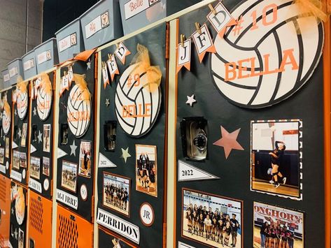 Basketball Locker Decorations, Volleyball Locker Decorations, Locker Room Decorations, Volleyball Locker, Blaze And The Monster Machines Party, Locker Decorations, Girls Basketball, Basketball Girls, Locker Room