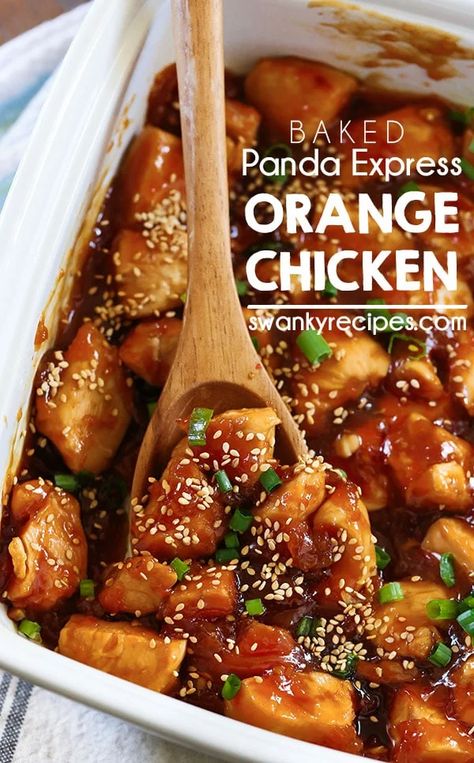 Oven Baked Orange Chicken, Tender Baked Chicken, Panda Express Orange Chicken, Baked Orange Chicken, Sweet And Sour Recipes, Orange Chicken Crock Pot, Orange Baking, Sour Foods, Orange Chicken Recipe