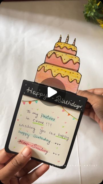 Jo🦋 | Art | Diy Gifts on Instagram: "Cute birthday gift ideas 🎂

DIY Cake popup card tutorial ❤️🌸

Save it for reference ❤️‍🔥
Follow @that.corporate.artist for more cute diy gift ideas

[DIY , diy gift ideas, handmade cards, birthday gift cards, cute birthday gift idea , gifts for her , gifts for him, birthday gifts, popup card, aesthetic gift ideas]

#ａｅｓｔｈｅｔｉｃ #reelsinstagram #bhfyp #diy #fyp #handmadewithlove #diygifts #giftsforher #giftsforhim #giftideas #birthdaycake #birthdaygiftideas #birthdaygifts #papercrafts #thoughtfulgifts #shortsfeed #artistsoninstagram" Birthday Creative Cards, Cake Popup Card, Pop Up Birthday Cards Diy, Aesthetic Greeting Cards Handmade, Creative Birthday Cards For Best Friend, Popup Birthday Cards, Cute Diy Gift Ideas, Aesthetic Birthday Cards Handmade, Cute Birthday Gift Ideas