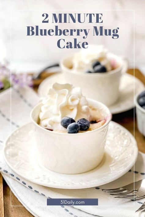 Blueberry Mug Cake, Healthy Blueberry Cake, Easy Sweets, Blueberry Cream Cheese, Healthy Blueberry, Mug Recipes, Blueberry Cake, Baking Project, Crumble Topping