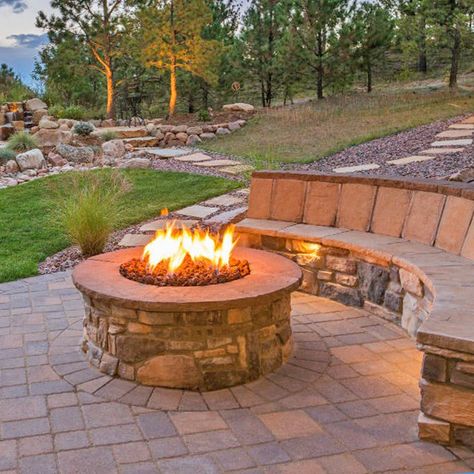 Should I Consider Getting A Portable or Permanent Fire Pit? Round Propane Fire Pit, Round Fire Pit Table, Fire Pit Outdoor, Round Fire Pit, Outdoor Stone, Gas Fire Pit Table, Gas Fire Pit, Propane Fire Pit, Fire Pit Patio