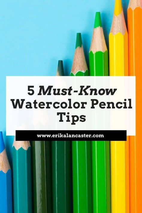 Watercolour Beginner Step By Step, Watercolor Pencil Art For Beginners Step By Step, How To Use Watercolor Pencils, Watercolor Pencils Ideas, Watercolor Pencil Art Ideas, Watercolor Pencil Art For Beginners, Watercolour Pencil Art, Waterbrush Pen, Pencil Art For Beginners