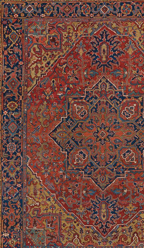 Antique Northwest Persian Heriz room size rug with floral star medallion 7ft x 9ft Antique Rug - Claremont Rug Company Persian Rug Pattern, Room Size Rugs, Heriz Rug, Persian Art, Heriz Rugs, Rug Company, Room Size, Persian Carpet, Antique Rug