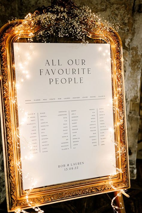 Fairy Light Table Plan Stylish Yorkshire Barn Wedding Hayley Baxter Photography #wedding #tableplan Wedding Decorations Fairy Lights, Backyard Wedding Fairy Lights, Barn Wedding Fairy Lights, Wedding Table Decorations Fairy Lights, Light Theme Wedding, Fairy Lights Wedding Decor, Fairy Light Wedding, Wedding Fairy Lights, Fairy Light Backdrops