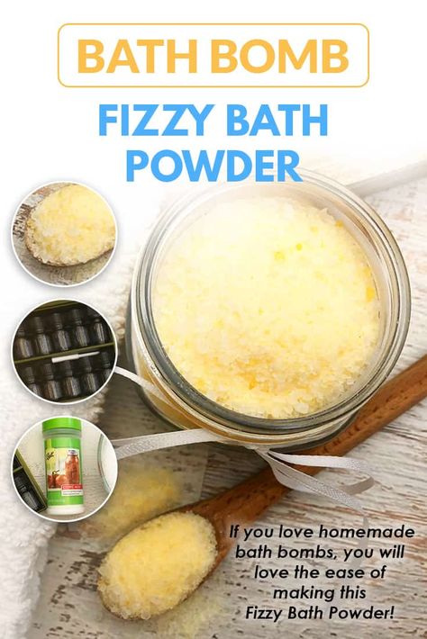 Easy DIY bath bombs fizzy bath powder is great to make if you love bath bombs but don't have the time or patience to prepare into bath bomb molds. This bath bomb dust can be layered to make different scents and will fizz just like a lush bath bomb would! via @AndreaDeckard Diy Bubble Bath Powder, Bath Fizzies Recipe, Pampering Ideas, Bath Boms Diy, Bath Confetti, Shower Melts, Bath Boms, Diy Soaps, Melt Recipe