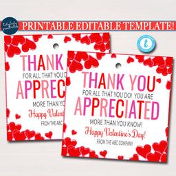 Information - TidyLady Printables - Checkout Small Valentines Gifts, Staff Appreciation Week, School Pto, Valentines Gift Bags, Volunteer Appreciation, Staff Appreciation, Show Appreciation, Tag Print, Credit Union