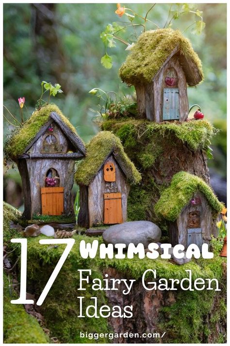 Uncover the secrets to crafting a fairy garden that enchants and delights with our 17 creative ideas. Click to explore the magical possibilities and follow us for more gardening tips and inspiration. Fairy House For Garden, Woodland Fairy Garden Ideas, How To Make A Gnome Garden, Flowers For Fairy Garden, Garden Fairy Houses Diy, Fairy House Garden Ideas, Fall Fairy Garden Ideas, How To Make A Fairy Garden, Fairy Garden Houses Homemade