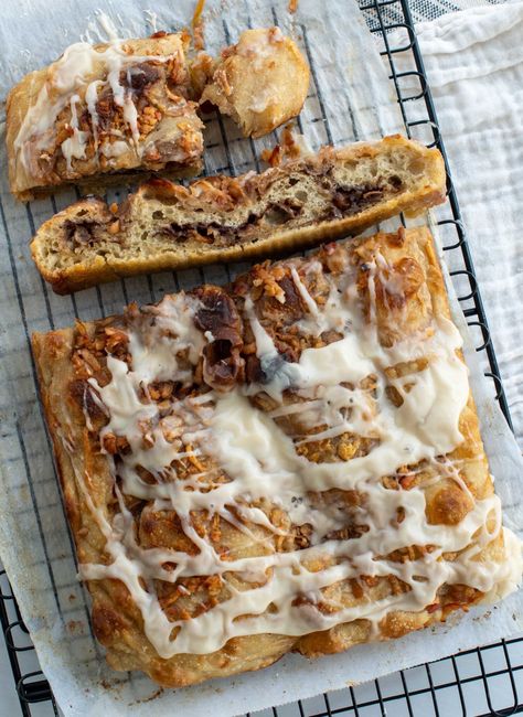 Sourdough Apple Pie Focaccia - Amy Bakes Bread Apple Focaccia Bread, Apple Sourdough Foccacia Bread, Apple Fritter Focaccia Sourdough, Apple Pie Focaccia Bread, Sourdough Ficottia Bread, Sourdough Apple Focaccia, Sourdough Foccacia Bread Cinnamon, Sourdough Apple Crisp, Amy Bakes Bread Focaccia