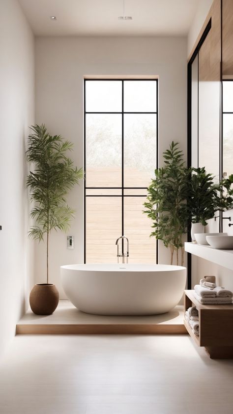 Japanese Bathroom Design, Bloxburg Interior, Shower Combo, Minimalist Bathroom Design, Minimalist Interior Style, Stunning Bathrooms, Decor Baie, Floating House, Tub Shower