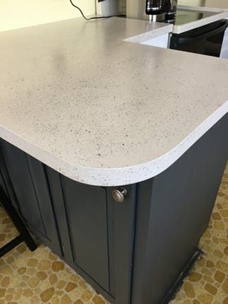 Yellow Countertops, Spreadstone Countertop, Spray Paint Countertops, Paint Countertops, Countertop Refinishing Kit, Countertop Refinishing, Paint Tiles, Sticky Tile, Painting Kitchen Countertops